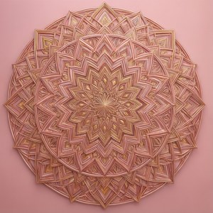 Mandala Pink Rose Gold