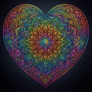 Mandala Pride Heart
