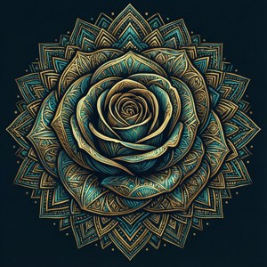 Mandala Rose Geometric