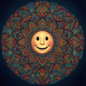 Mandala Smiley Pattern