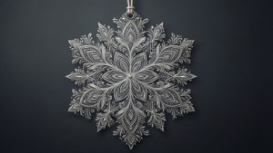 Mandala Snowflake Tag