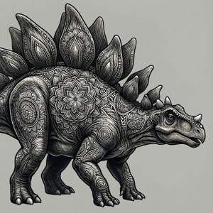 Mandala Stegosaurus
