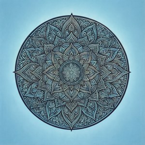 Mandala Sun Outline