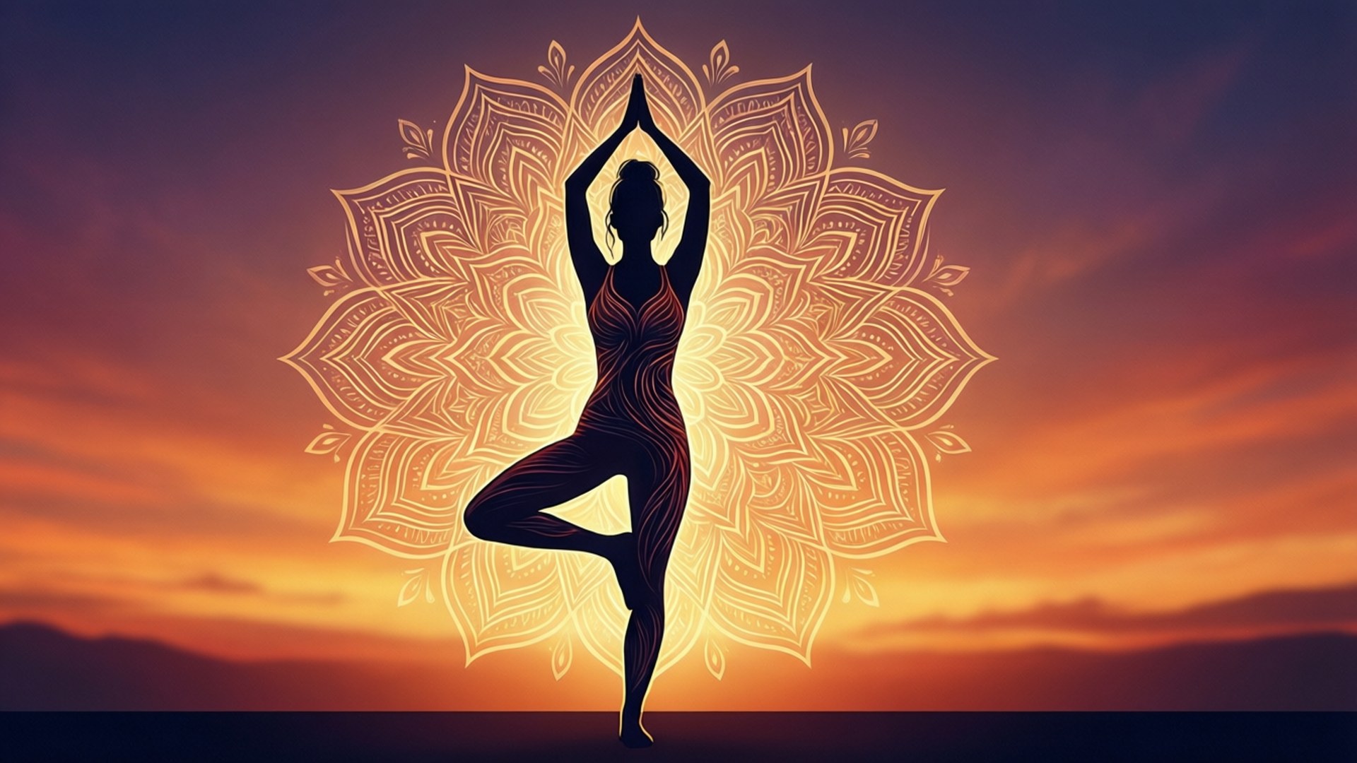 Mandala Yoga by Wallpapers.art Studio