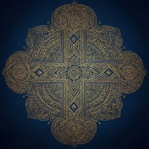 Mandalic Inverted Cross