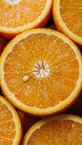 Mandarin Slices Macro