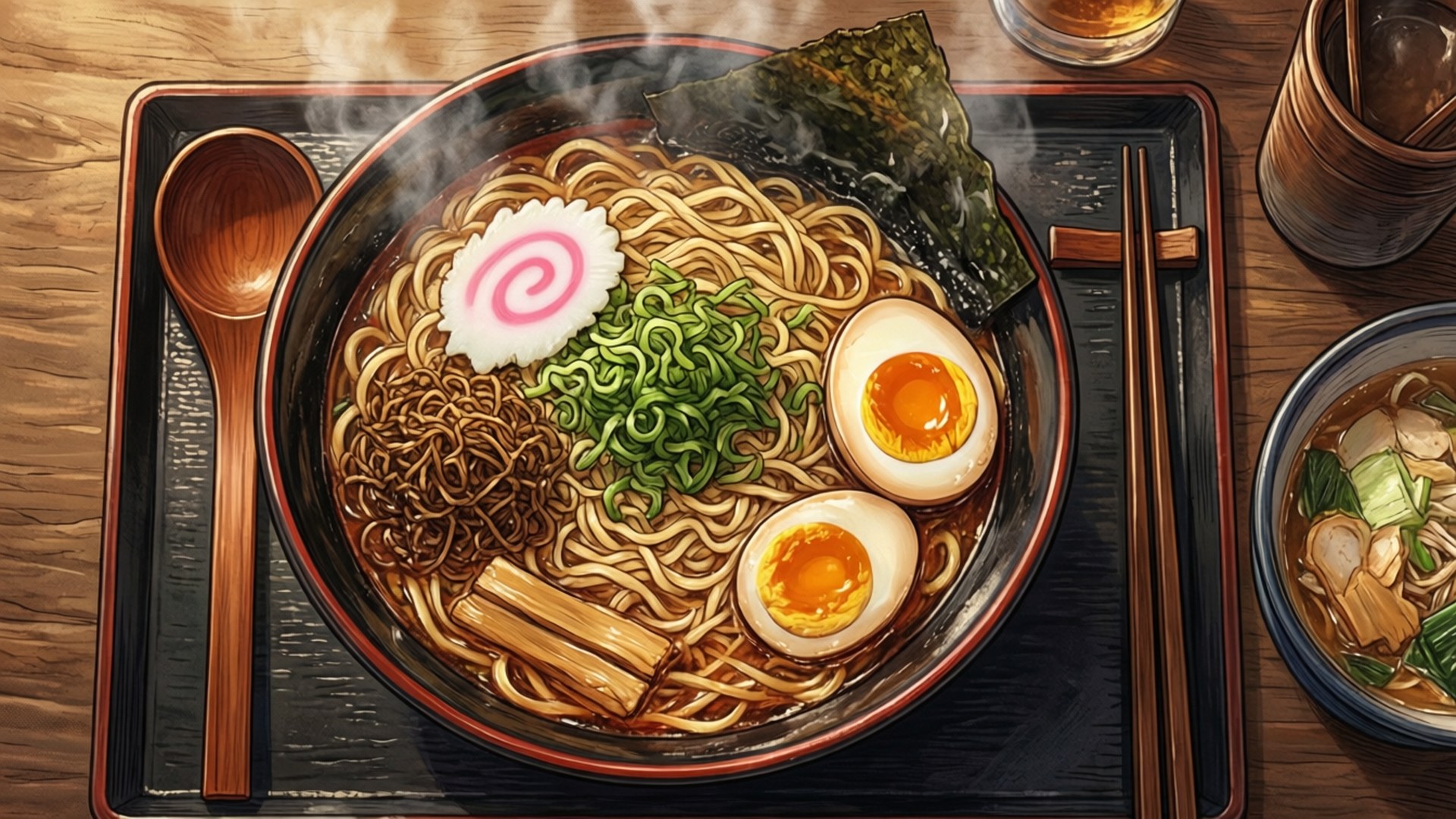 Manga Ramen Feast by Wallpapers.art Studio
