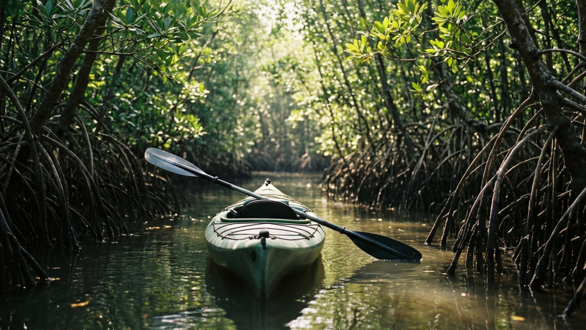 Mangrove Kayak Adventure by Wallpapers.art Studio