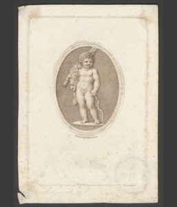 Mannelijke putto als Hercules