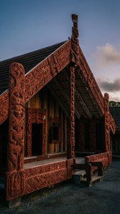 Maori Meeting House Twilight