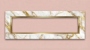 Marble and Gold Border