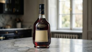 Marble Countertop Hennessy Bottle