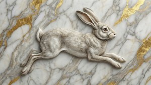 Marble Gold Bunny