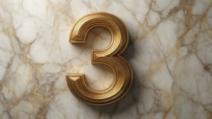 Marble Gold Three