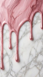 Marble Pink Drip Elegance