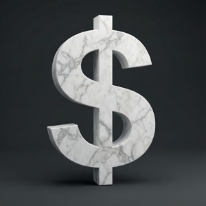 Marble White Dollar