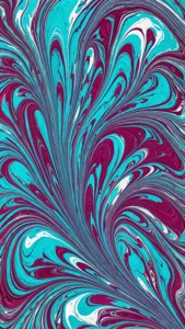 Marbling Turquoise Magenta