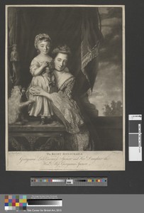 Margaret Georgiana Spencer, (née Poyntz), Countess Spencer, and Her Daughter, Georgiana Cavendish, (née Spencer), Duchess of Devonshire
