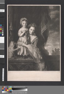 Margaret Georgiana, Viscountess of Spencer and Her Daughter