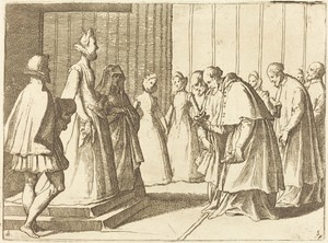 Margaret of Austria Receiving the Homage of Cardinals and Prelates