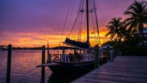 Margaritaville Dock Sunset