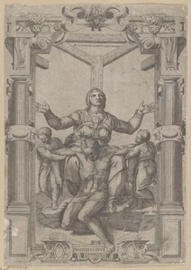 Maria aan de voet van het Kruis