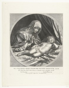 Maria aanbidt het kind