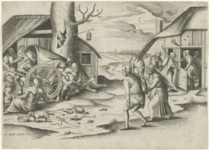 Maria en Jozef bij een herberg