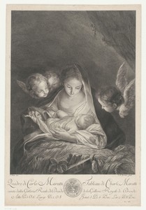 Maria met Christuskind en cherubijnen