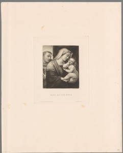 Maria met Christuskind en een heilige