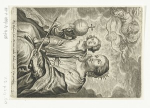 Maria met Christuskind, God de Vader en H. Geest