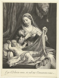 Maria met Christuskind in kribbe