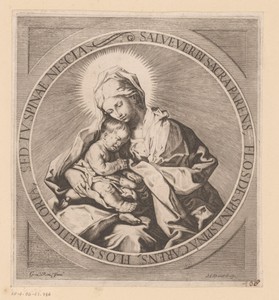 Maria met Christuskind op de schoot