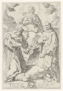 Maria met de heilige Antonius en de heilige Niccolò Albergati