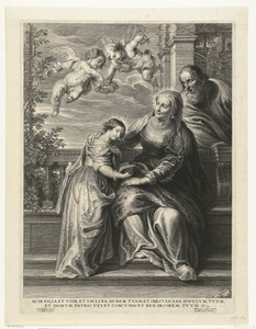 Maria met haar ouders Anna en Joachim