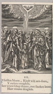 Maria met haar ouders Joachim en Anna