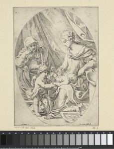 Maria met het Christuskind, de jonge Johannes de Doper en Elisabet