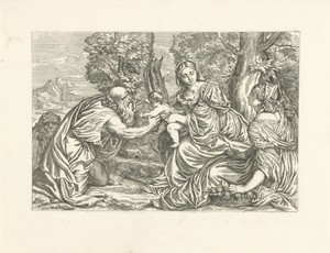 Maria met het Christuskind en heiligen