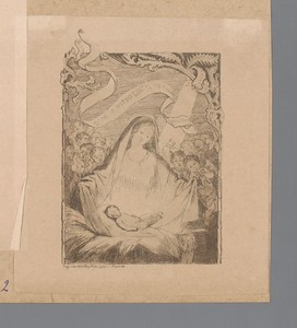 Maria met het Christuskind omgeven door engelen