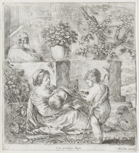 Maria met kind, de jonge Johannes de Doper en de heilige Elisabet