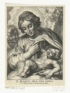 Maria met Kind en cherubijnen