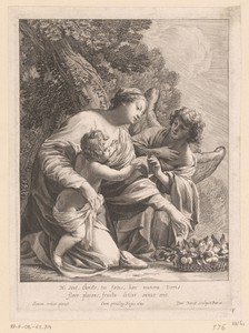 Maria met Kind en een engel