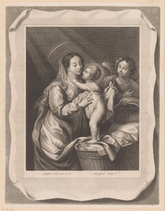 Maria met Kind en engel