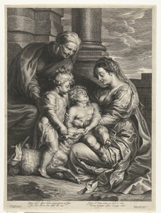 Maria met kind en heilige Anna en heilige Johannes