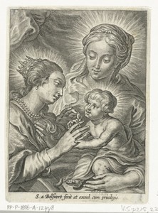 Maria met kind en heilige Catharina van Alexandrië