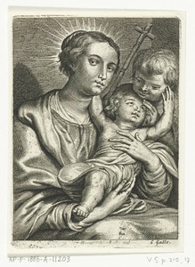 Maria met kind en Johannes de Doper