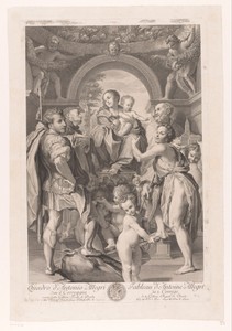 Maria met Kind en Johannes de Doper, H. Geminianus, H. Petrus Martyr en H. Joris