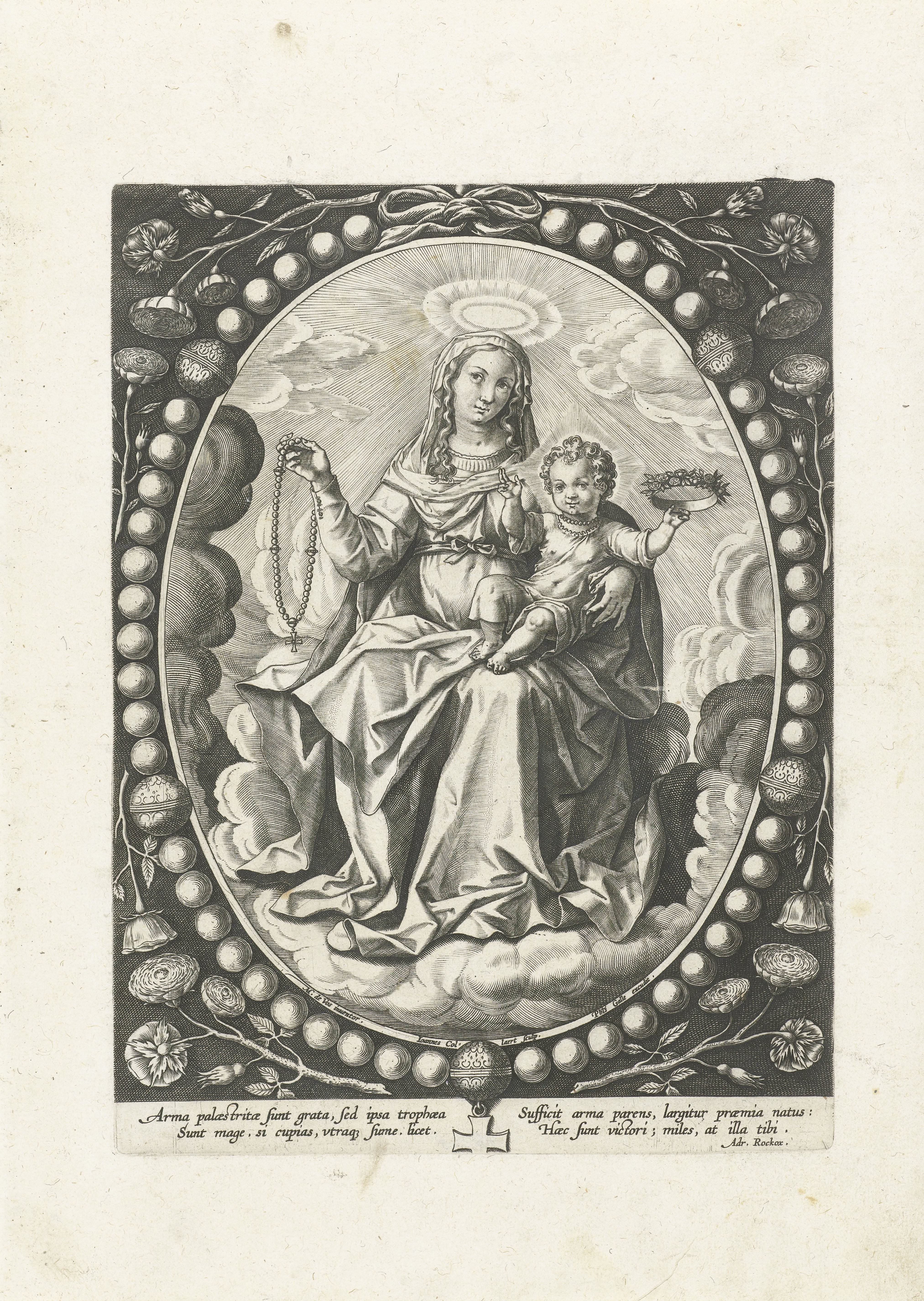 Maria met kind by Jan Collaert (II)
