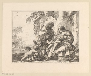 Maria met Kind, Johannes de Doper, Elisabeth en engelen