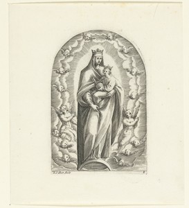 Maria met kind op de maansikkel